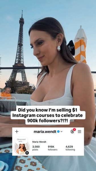 Get 8 Instagram courses for just $8 total (taught by someone with 900k Instagram followers!)