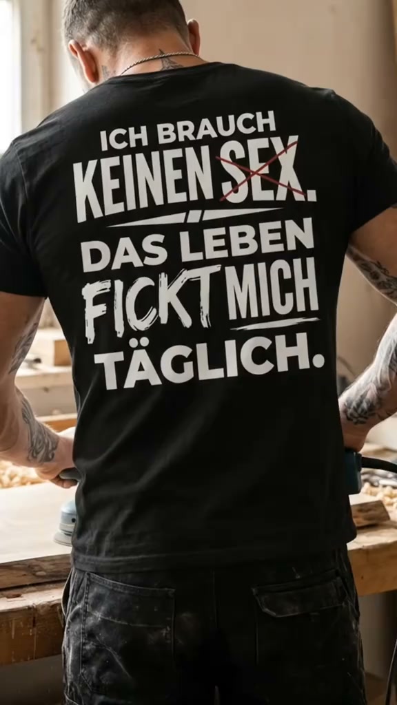 Herren T-Shirt mit witzigem deutschen Spruch