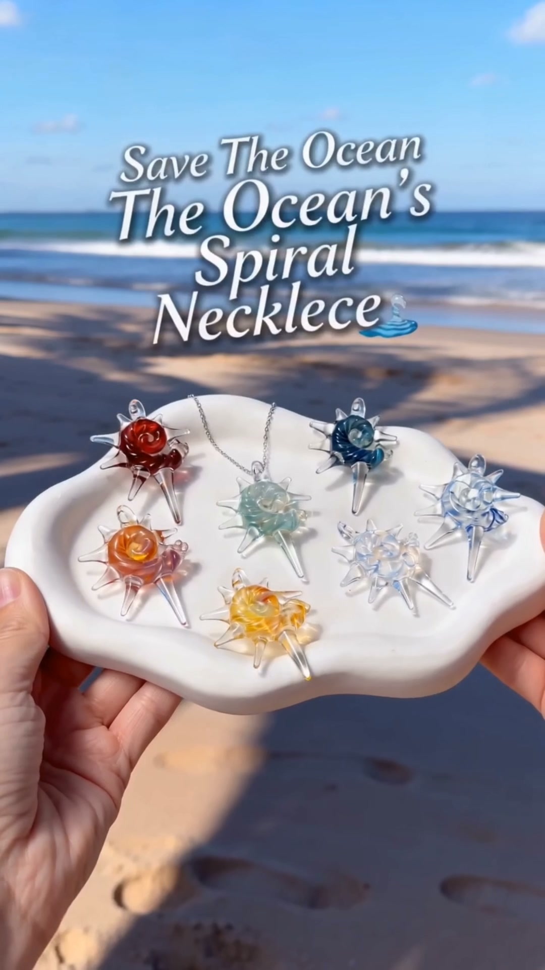 The Ocean's Spiral Necklace