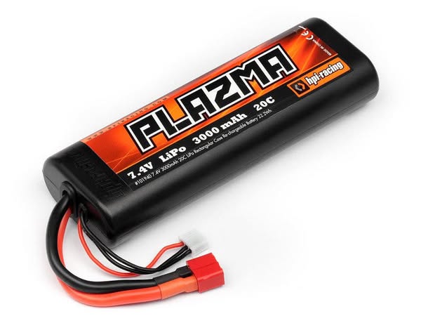 HPI Racing PLAZMA 2S 7.4V 3000MAH 20C LiPo Hardcase