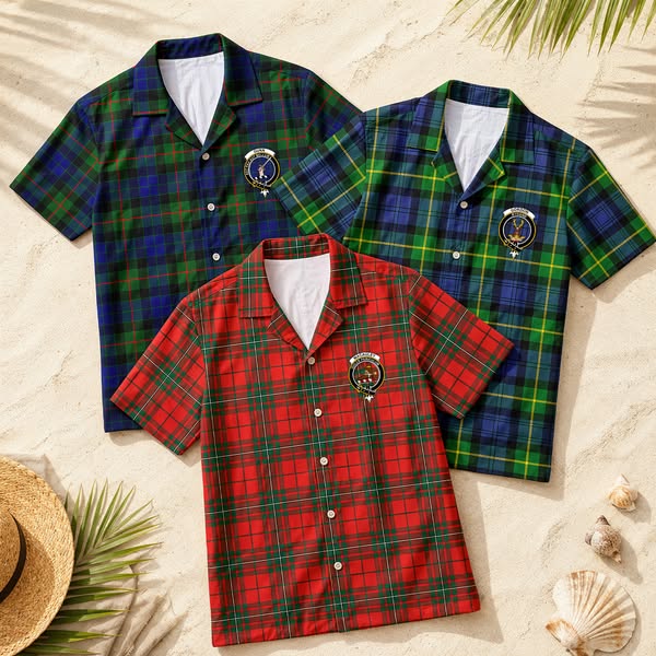 ScotsPrint’s Tartan Crest Hawaiian Shirt