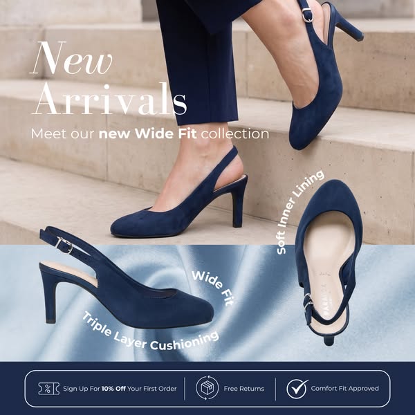 NEW IN: Wide Fit Comfort Shoes
