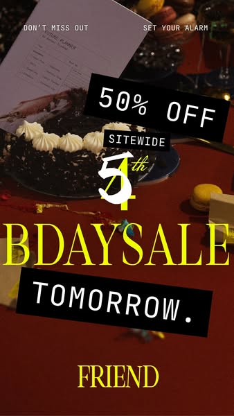 SET YOUR ALARMS FOR TOMORROW.