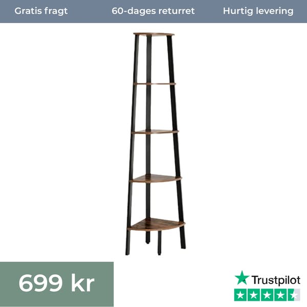 Sidebord i stærke materialer, 45 x 45 x 55 cm