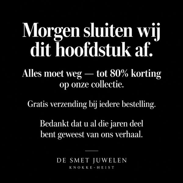 Alles moet weg, tot -80%