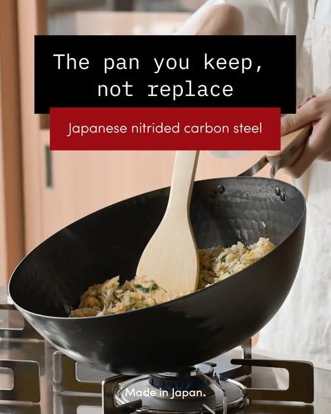 Wahei eNZO nitrided pans