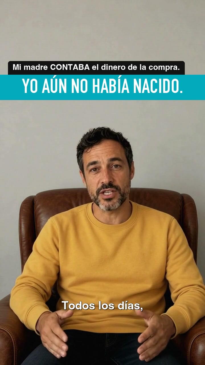 Mi madre contaba el dinero de la compra