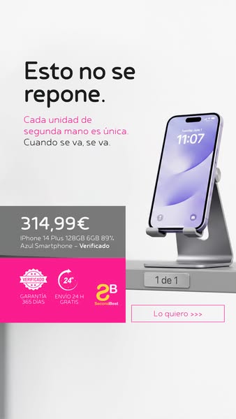 iPhone verificados · Garantía 365 días · Envío 24h