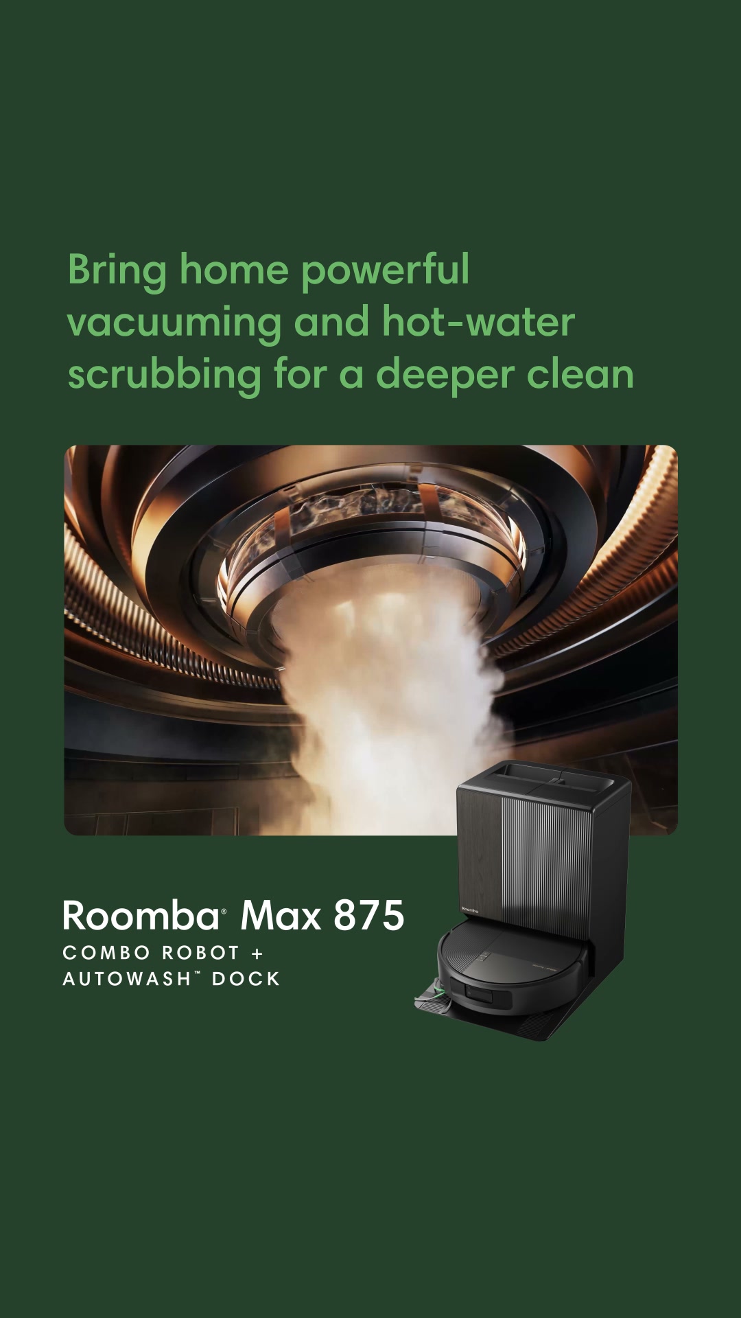 Roomba® Max 875 Combo Robot + AutoWash™ Dock