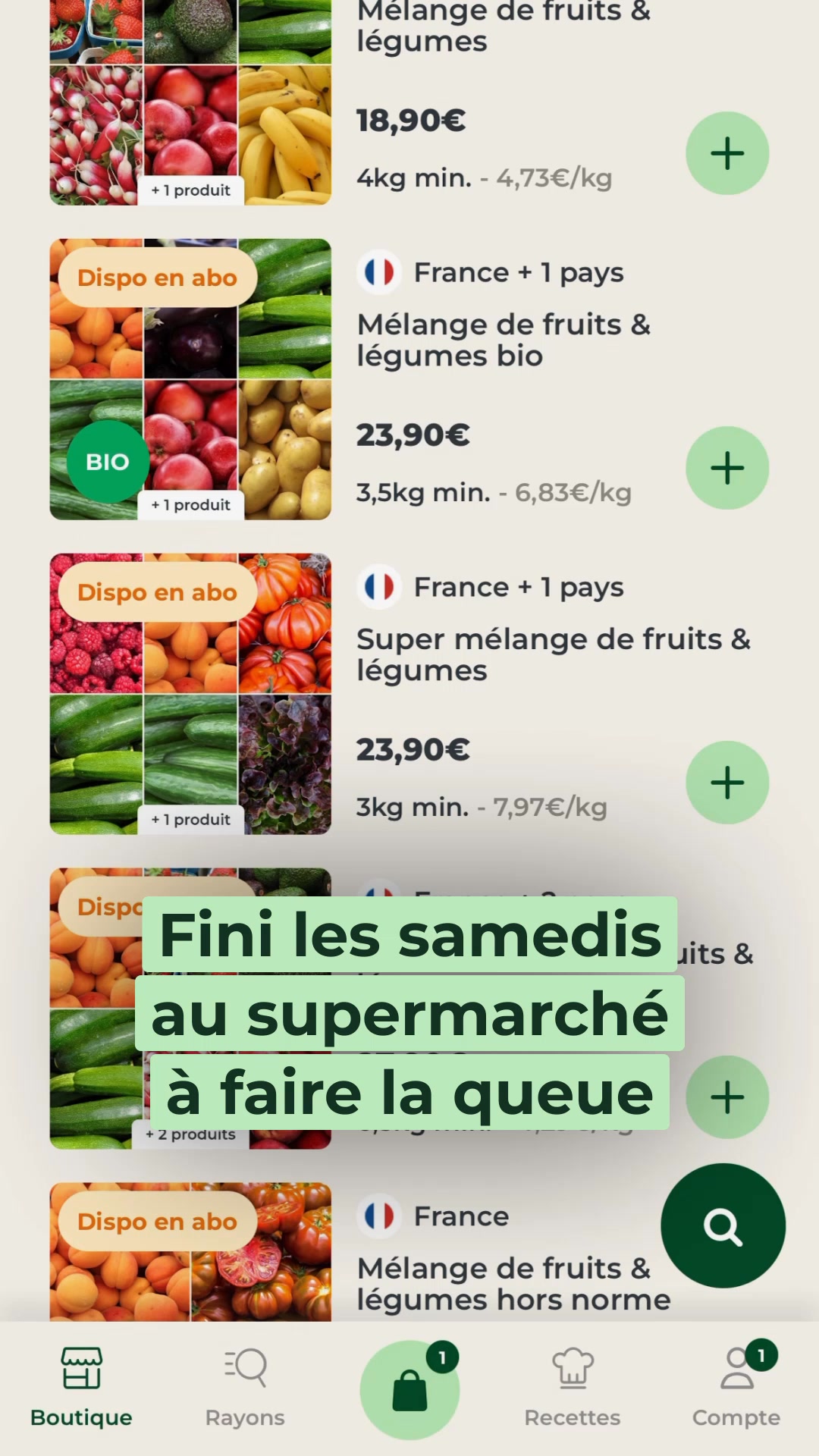 Vos courses simplifiées