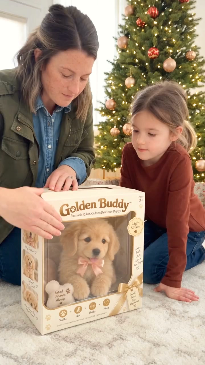 Realistic Robot Golden Retriever Puppy