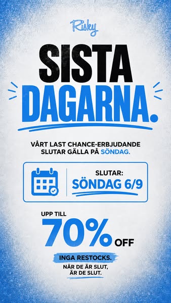 SISTA CHANSEN!