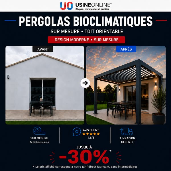 Prix usine - Jusqu'à -30% !