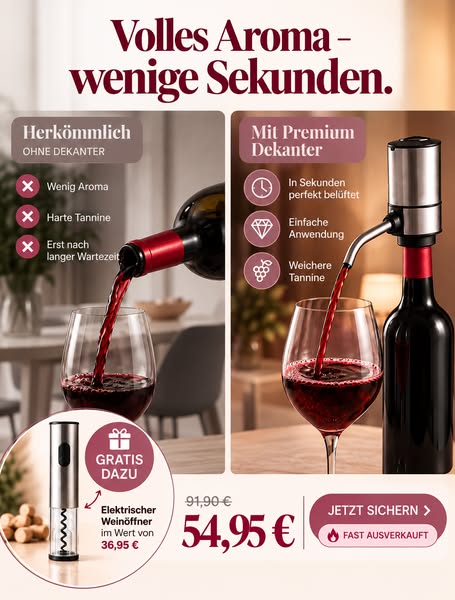 Air & Aroma | Elektrischer Dekanter + Geschenk