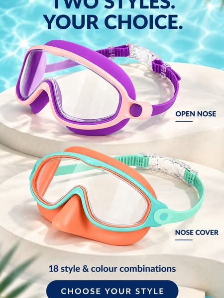Swim Goggles & Nose Cover Masks | Empire Royals