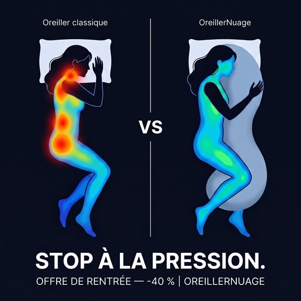 Oreiller classique vs OreillerNuage : où va la pression