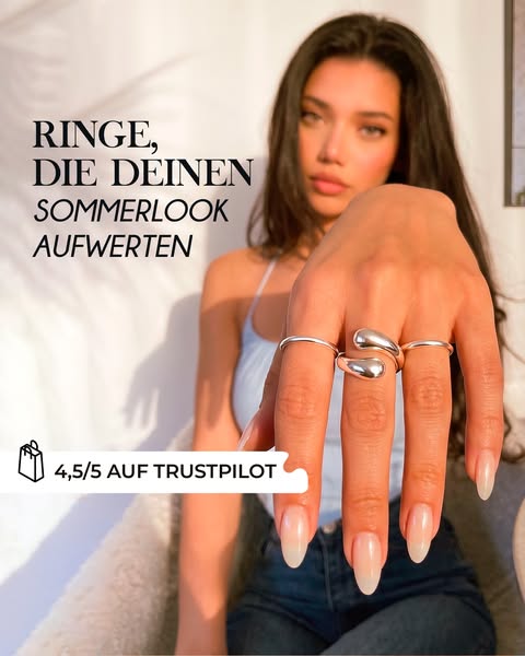 Ring mit abgerundeten Enden