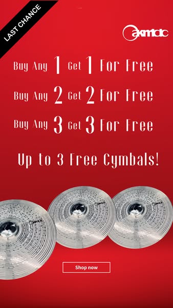 ‼CLAIM UP TO 3 EXTRA CYMBALS VALUED AT OVER $800‼