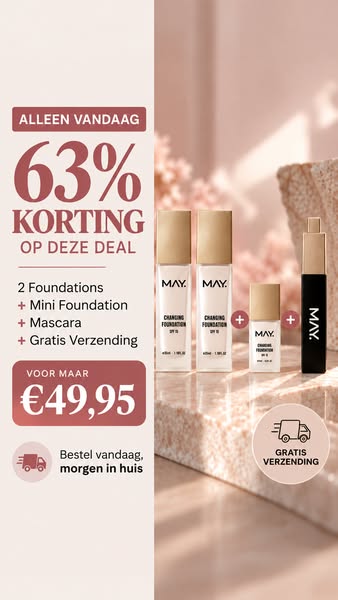 Beauty deal van september: 63% korting