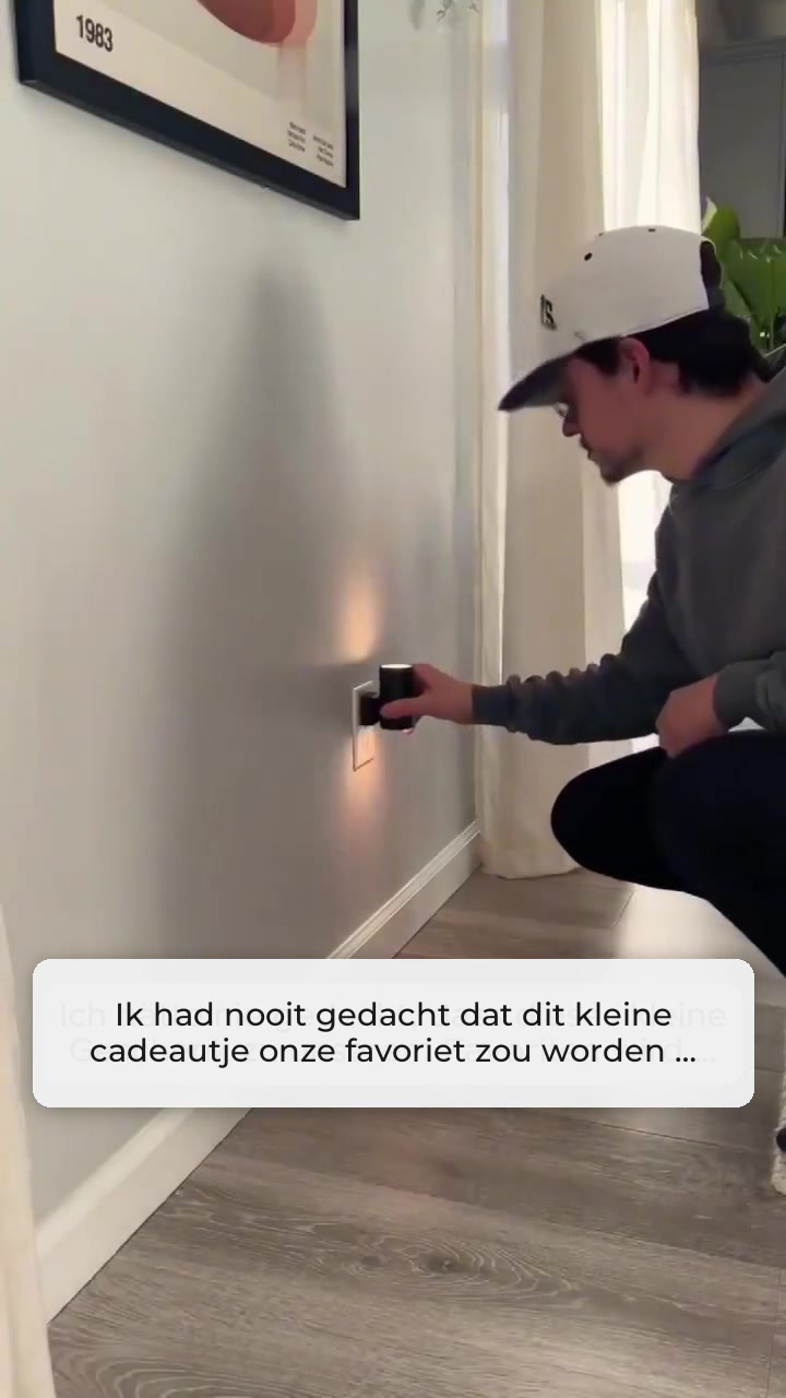 De lamp die 's avonds vanzelf aangaat
