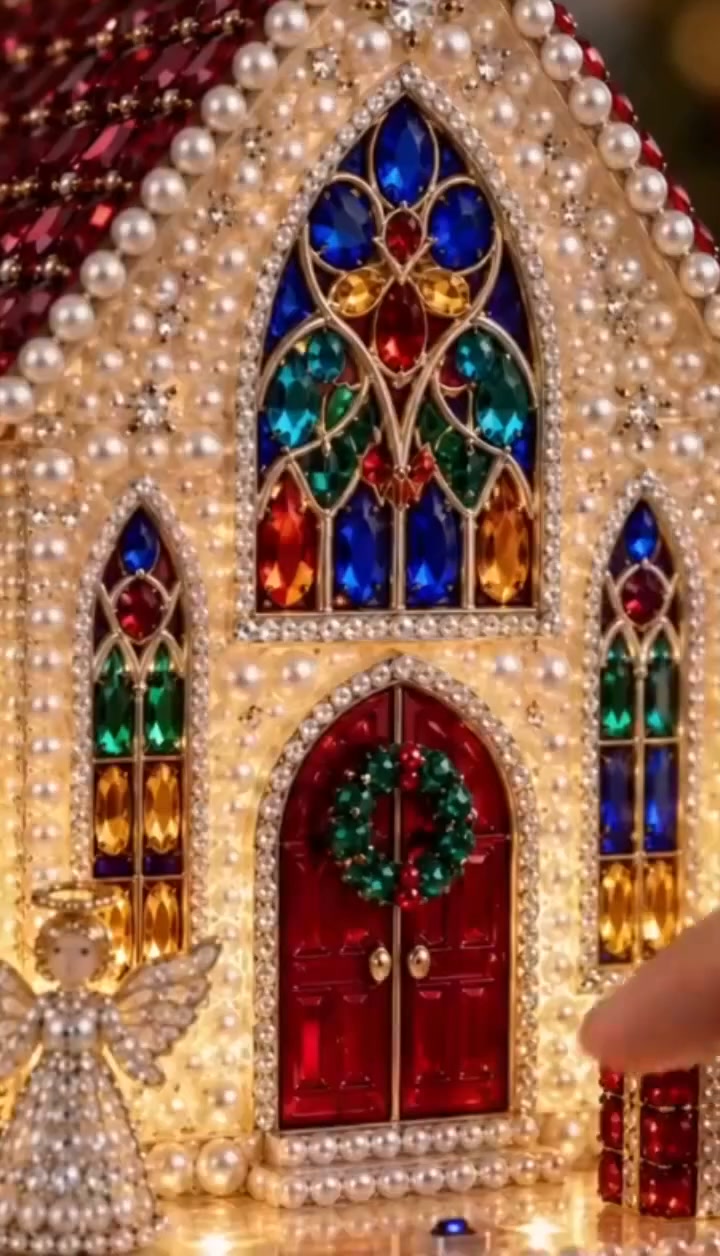 Sparkling Christmas Church DIY Gem Art Kit
