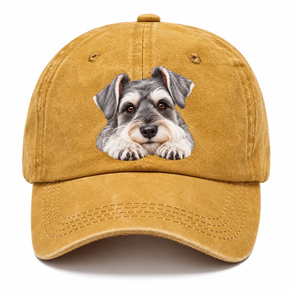 Schnauzer Chin On Paws Classic Cap | Pandaize