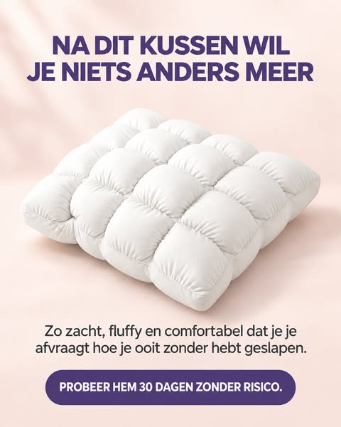 Het kussen dat voelt alsof je op een wolk slaapt