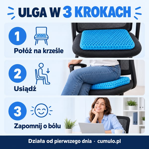 Połóż. Usiądź. Zapomnij o bólu.