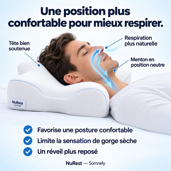 Une position plus confortable pour mieux respirer