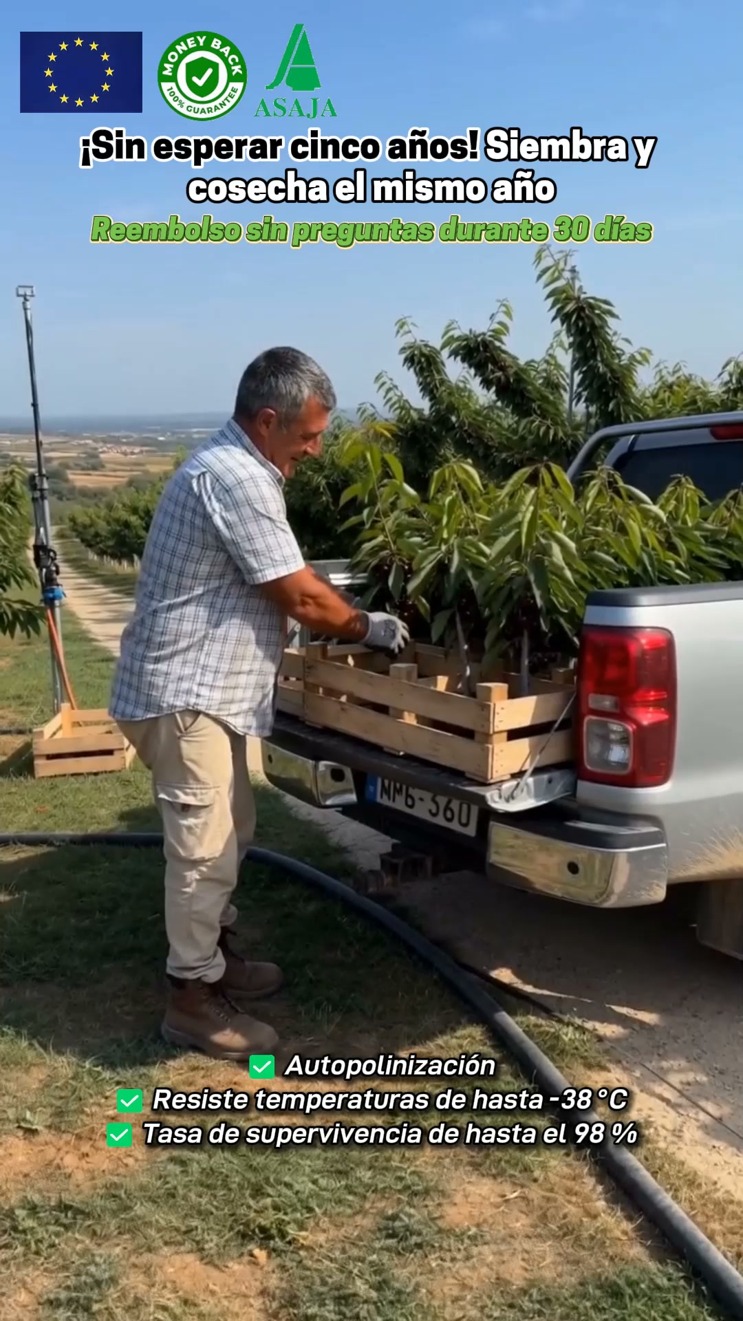 Si no da frutos, te reembolsamos 10 veces su valor — 100% garantizado.