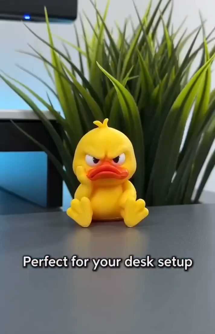 Angry Duck Desk Figurine — Add a Tiny Attitude to Your Space!