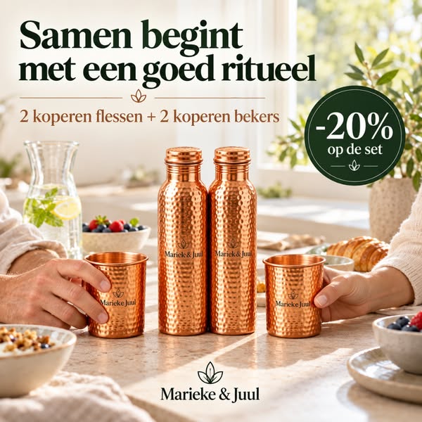 99% puur koper. Levenslange garantie. Gratis verzending.