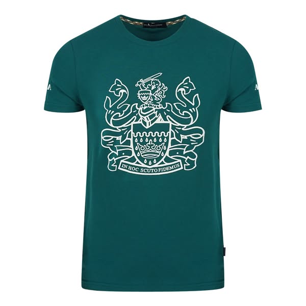 Aquascutum Aldis Logo Green T-Shirt