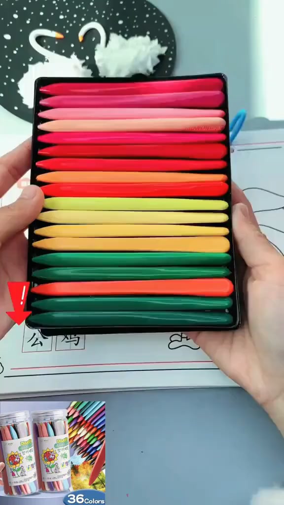 Crayones que no se rompen fácilmente