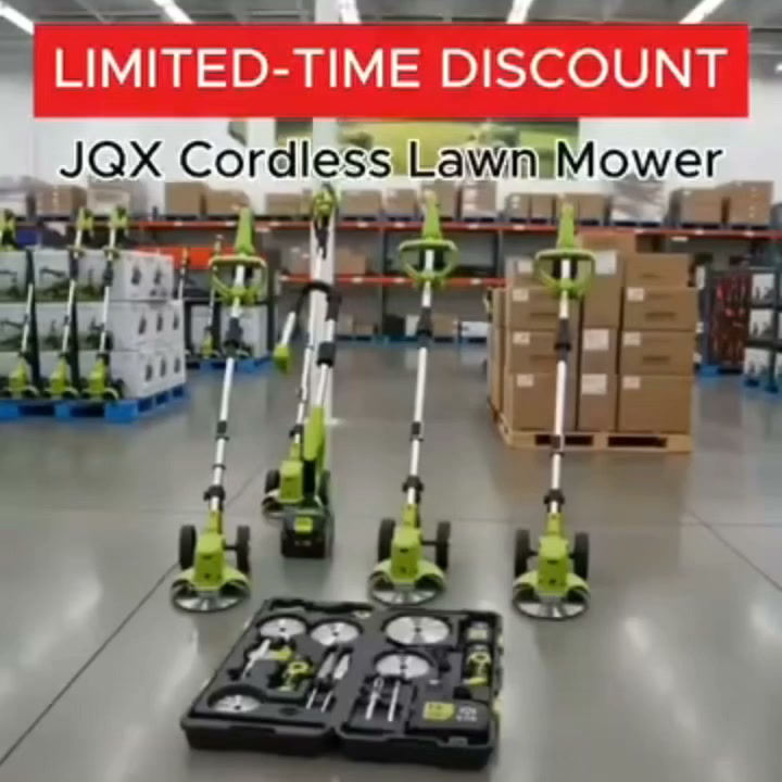 21V 3-in-1 Cordless String Trimmer, Edger & Mini Mower - 2 Batteries Included