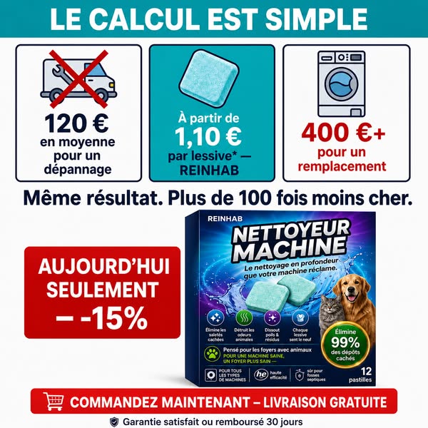 Si votre linge sent toujours « mauvais » après avoir nettoyé votre machine… voici pourquoi