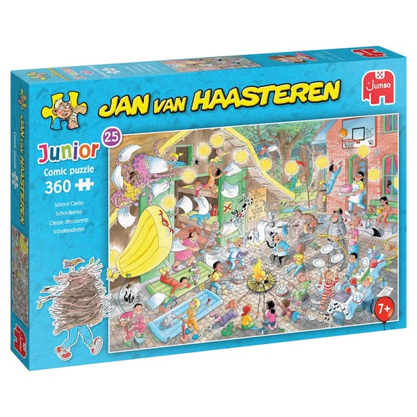 Jan van Haasteren Junior 25 - Schoolkamp Puzzel (360 stukjes)