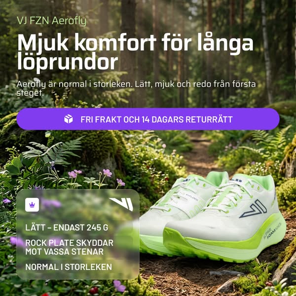 Mjuk komfort för långa löprundor