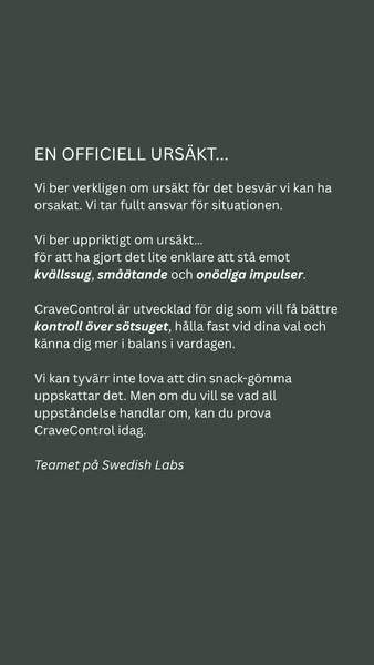 Testa CraveControl för 99 kr