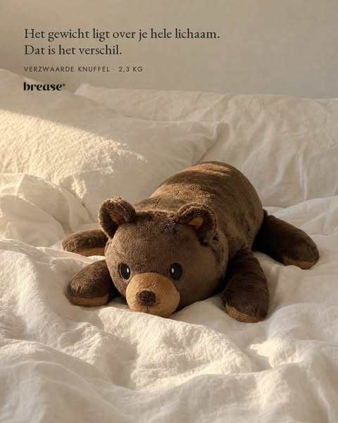 Het gewicht ligt over je hele lichaam. Dat is het verschil.