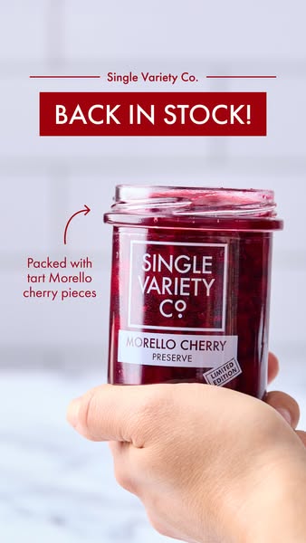 NEW Morello Cherry Preserve