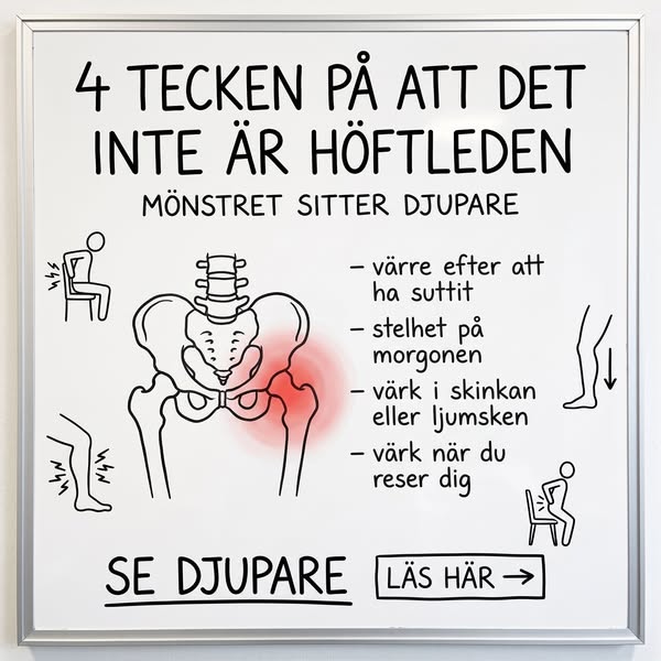 Värk efter att ha suttit