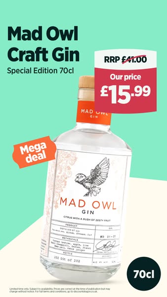 Mad Owl Gin for £15.99!