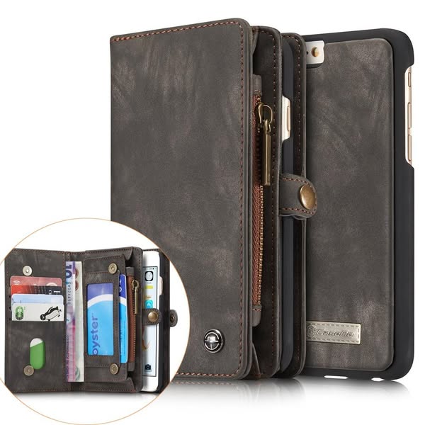 CaseMe Multi-slot Plånboksfodral iPhone 6/6S Grå