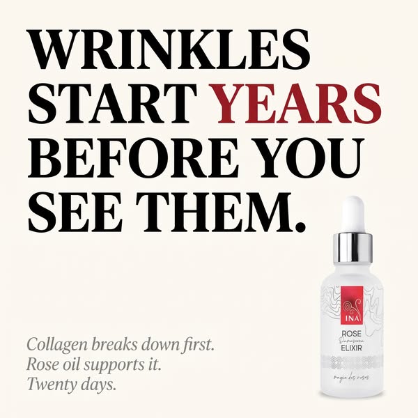 Your first wrinkle is already forming. Quietly.