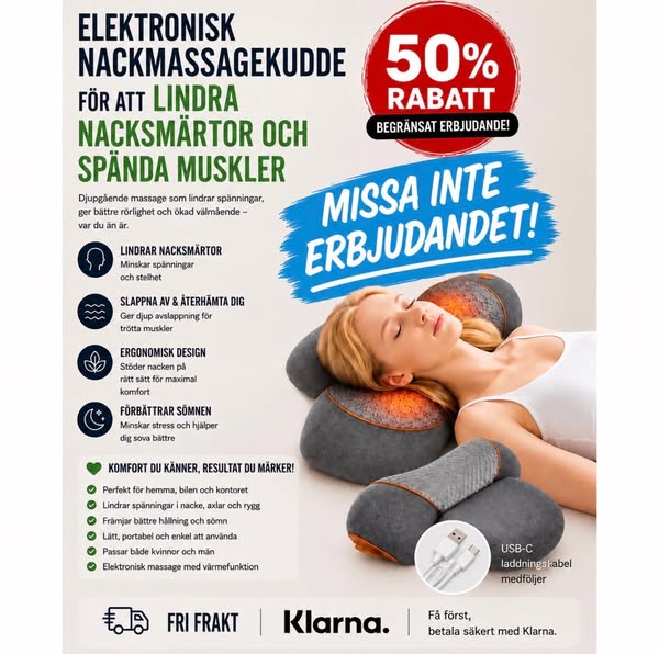 50% RABATT - FRI FRAKT - FÅ FÖRST, BETALA SÄKERT MED KLARNA