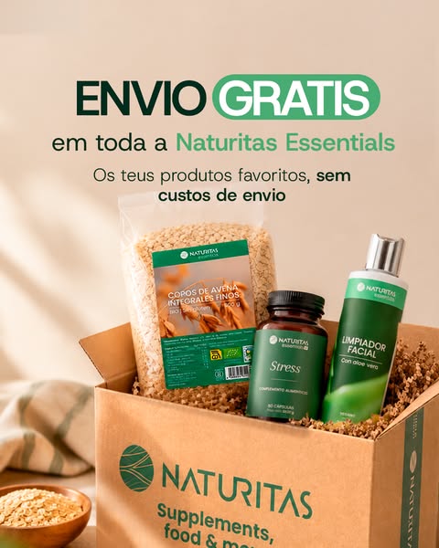 Envio grátis em toda a Naturitas Essentials