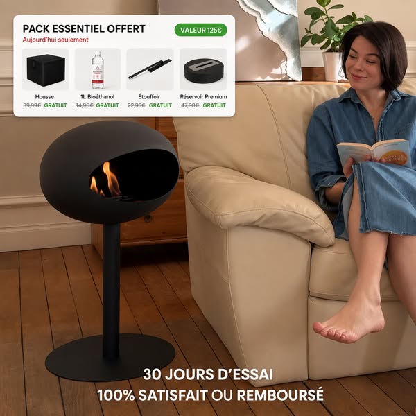 Une vraie cheminée, posée en 3 minutes.