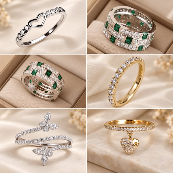 Anéis Elegantes — 70% Desconto + Portes Grátis