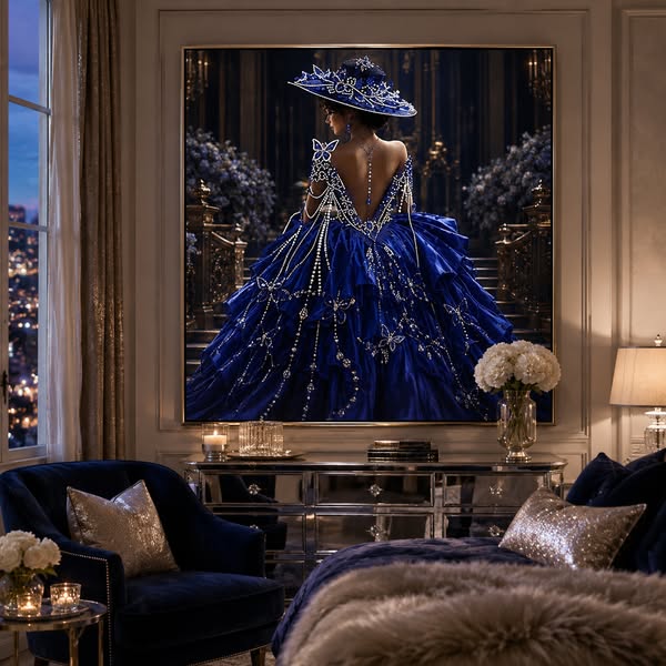 Peinture Diamant La Demoiselle — Créez l'élégance avec vos mains !